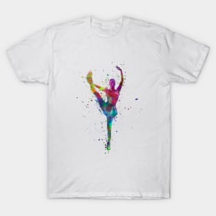 Figure skating in watercolor T-Shirt